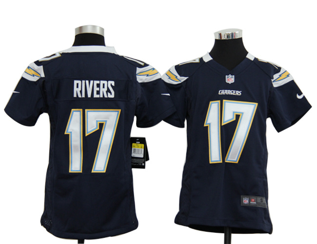 Nike Jersey Navy Blue Game youths Team San Diego Chargers 17 Philip Rivers